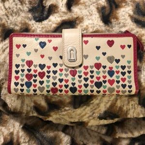 Fossil Ruby Tab Clutch